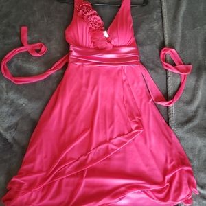 Hot Pink Maternity Cocktail Dress